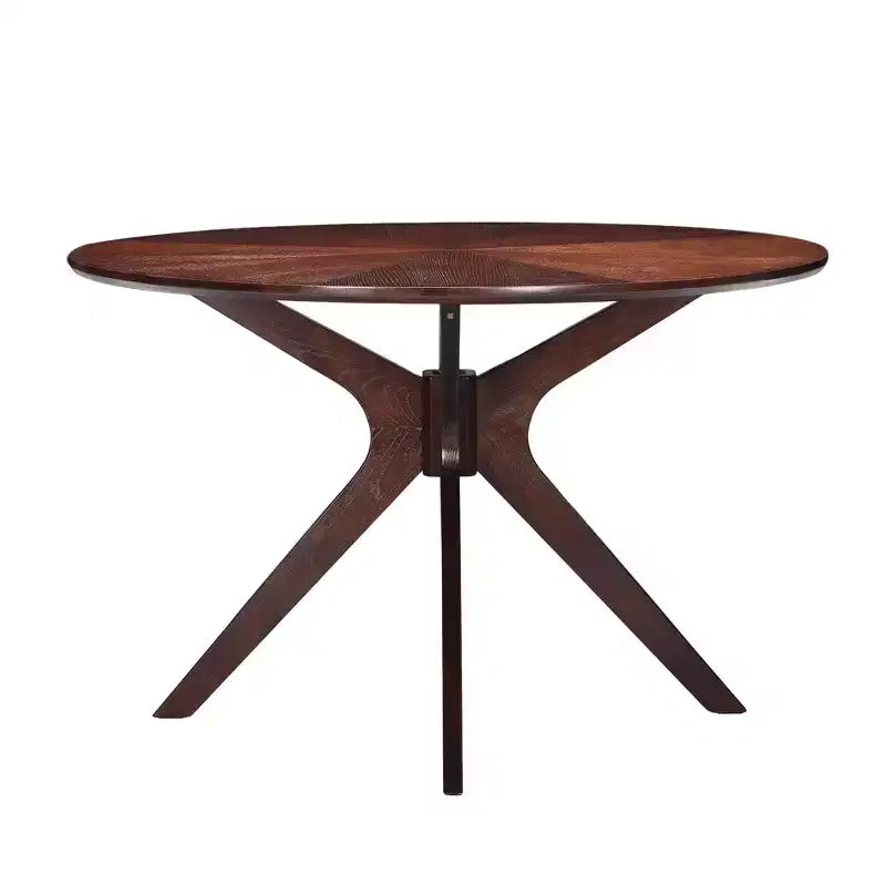 Mesa de comedor redonda negra/marrón/blanca de 80 cm, con tablero de madera, base de metal, con capacidad para 2-4 personas