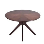 Mesa de comedor redonda negra/marrón/blanca de 80 cm, con tablero de madera, base de metal, con capacidad para 2-4 personas