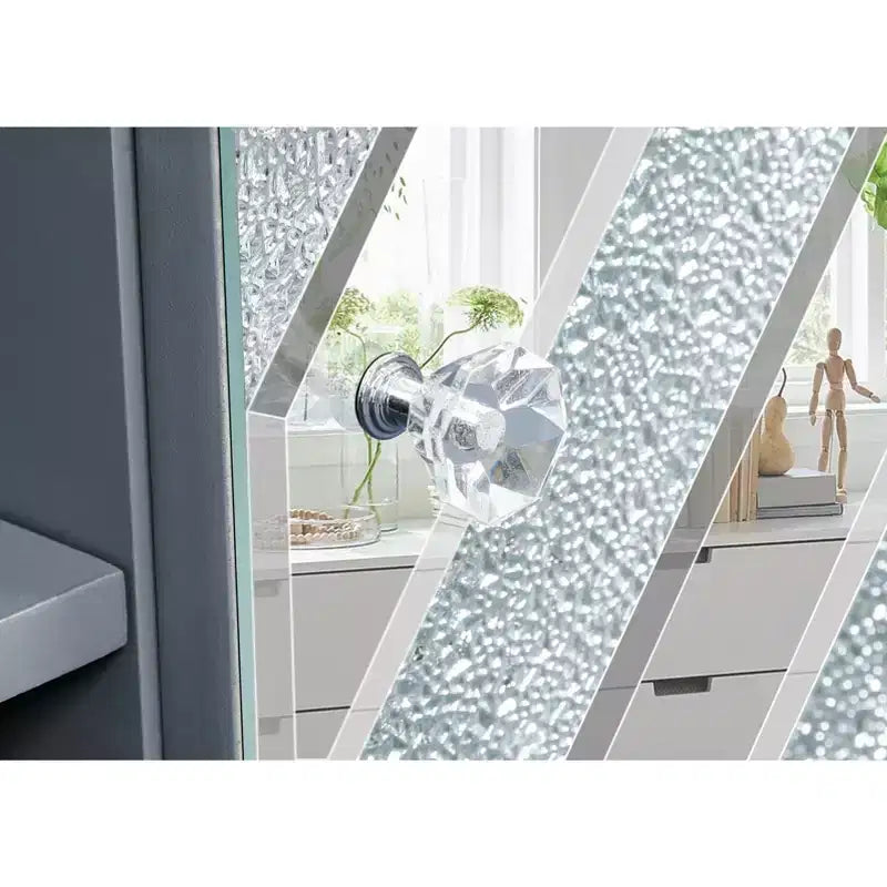 Mueble de TV de mediados de siglo con estante abierto y 2 armarios, apto para hasta 65"
