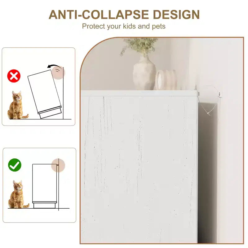 Cómoda de 7 cajones de ratán blanco, cómoda ancha para dormitorio