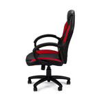 Sillón giratorio de oficina de piel sintética negra, 1 asiento