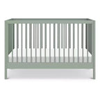 Cuna convertible 3 en 1 - Verde bosque / Miel / Salvia clara / Nogal / Blanca