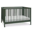 Cuna convertible 3 en 1 - Verde bosque / Miel / Salvia clara / Nogal / Blanca
