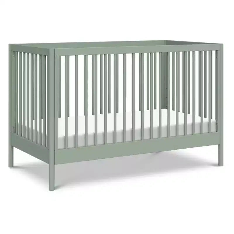 Cuna convertible 3 en 1 - Verde bosque / Miel / Salvia clara / Nogal / Blanca