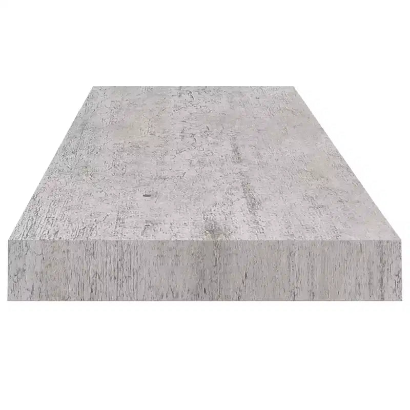 Estante de pared flotante gris, individual, madera MDF, 80 × 23.6 × 3.8 cm