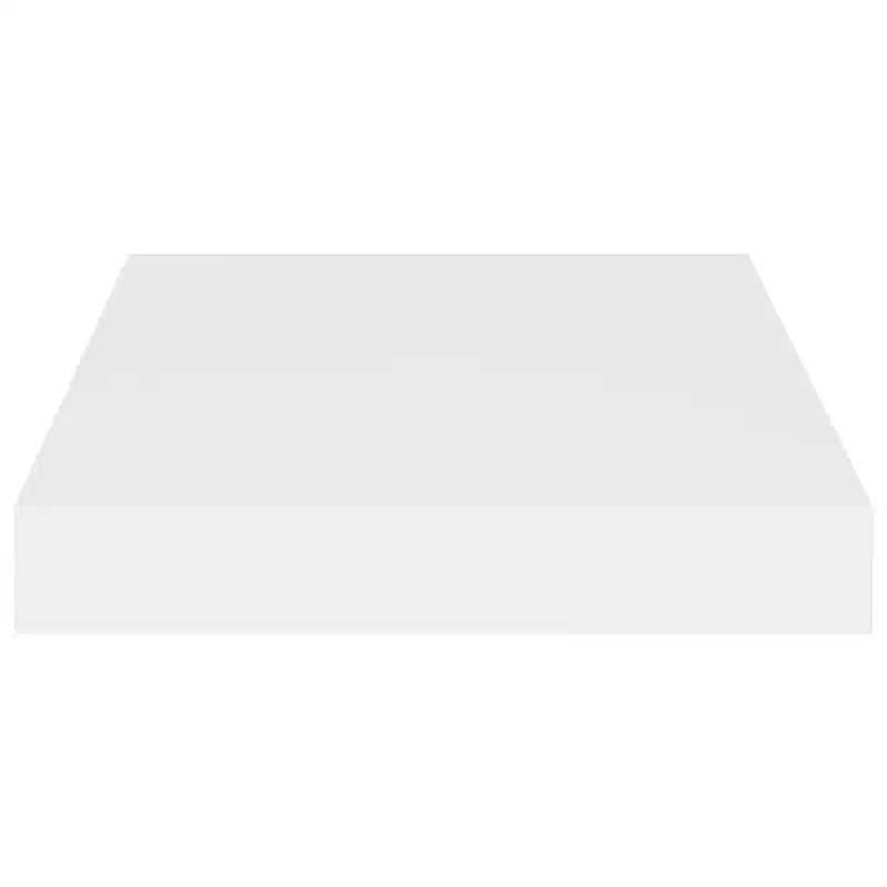 Estante de pared flotante rectangular blanco mate, individual