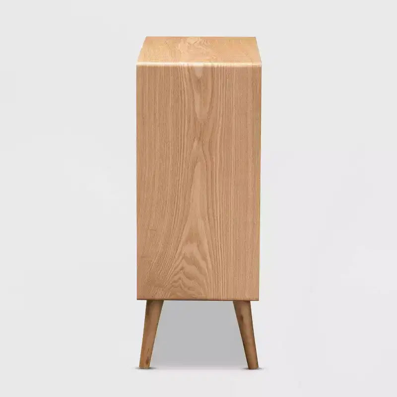 Cajonera auxiliar de roble medio con 4 cajones